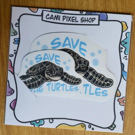 Save the turtles stickers stickers