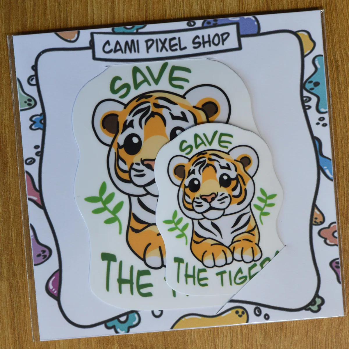 Save the tigers stickers stickers