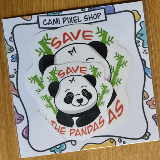 Save the pandas stickers stickers