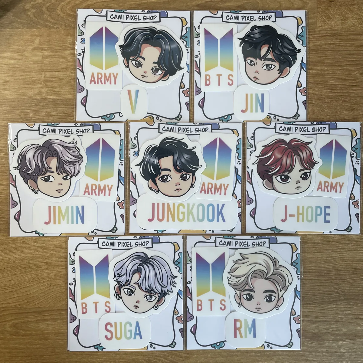 K-pop chibi mini packs 2 stickers