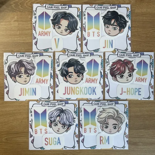 K-pop chibi mini packs 2 stickers